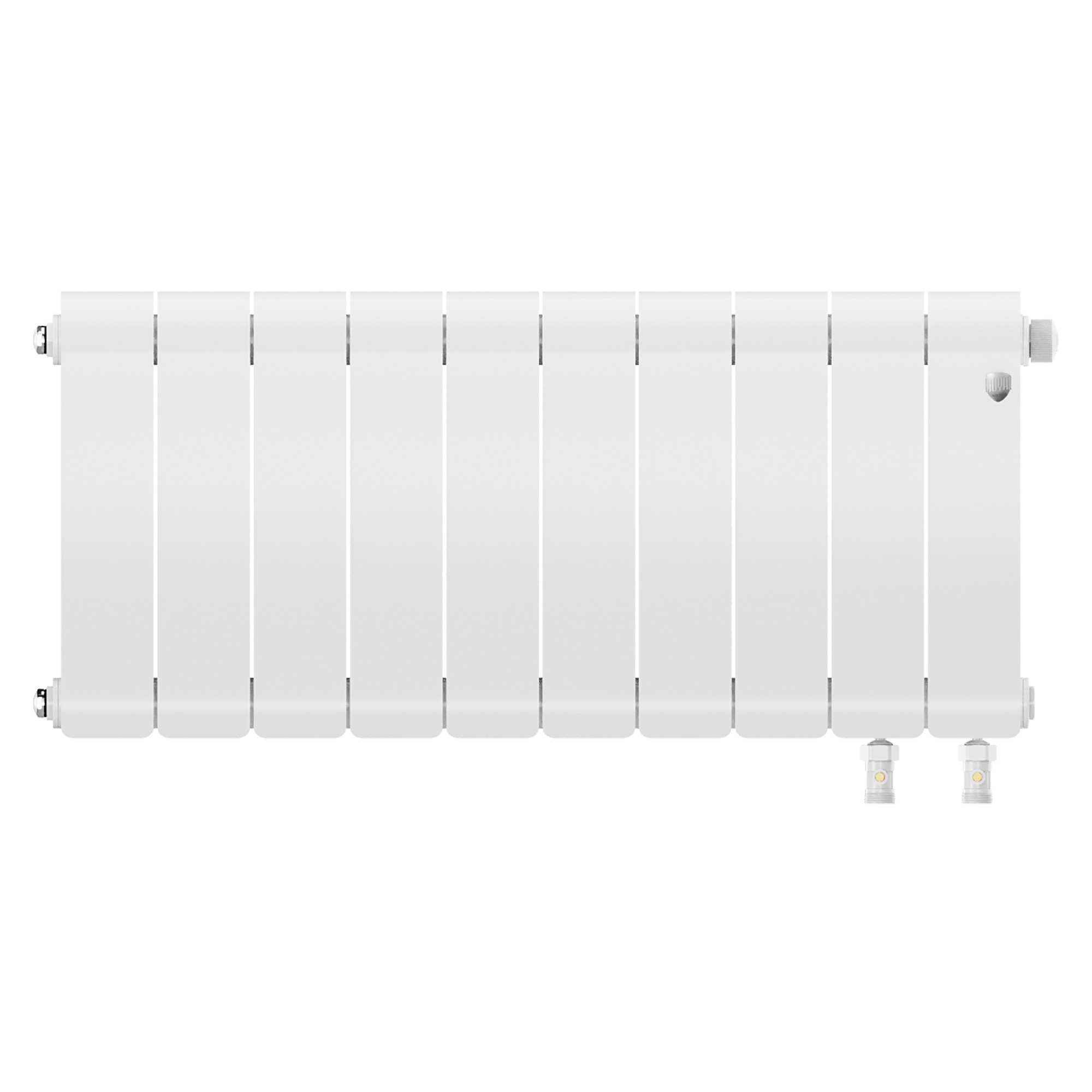 картинка Радиатор биметаллический Royal Thermo Infinity 300 Bianco Traffico VR80 10 секций 