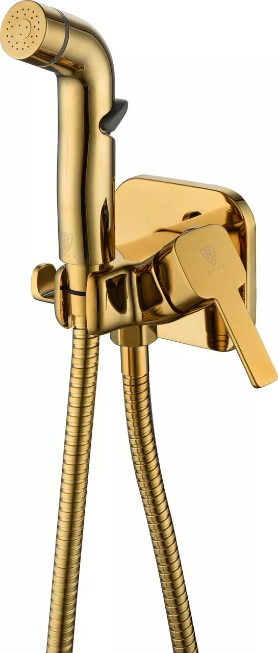 картинка Смеситель с гигиеническим душем RUSH Capri встраиваемый, золото CA1435-99G 