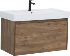 фото Тумба с раковиной Aquanet Nova Lite 90 дуб рустикальный (1 ящик) арт. 00254698 