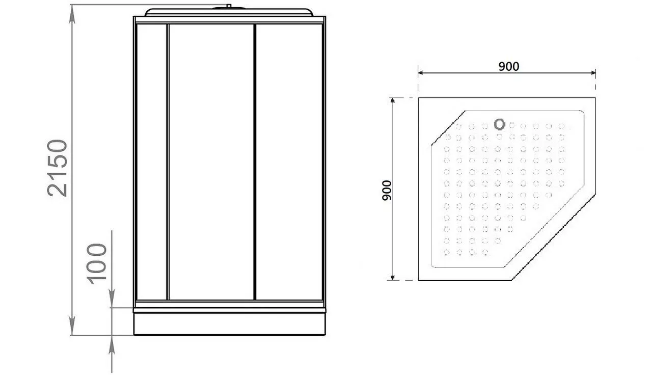 картинка Душевая кабина Parly P911F 