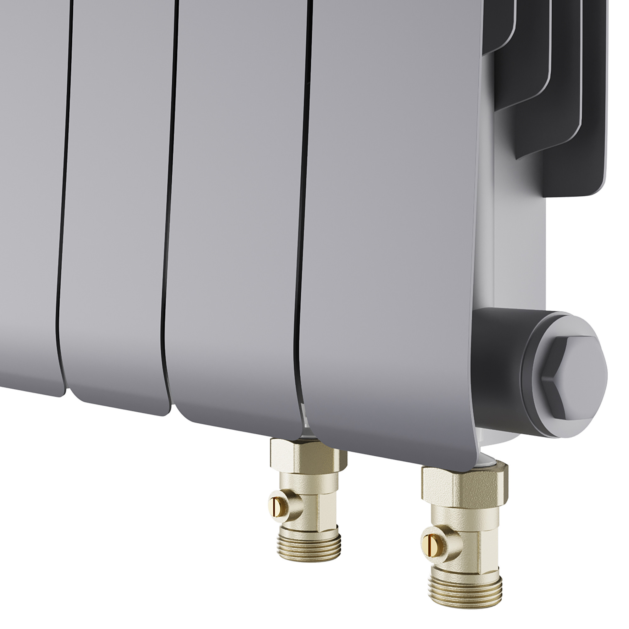 картинка Радиатор биметаллический Royal Thermo Infinity 500 Silver Satin VR80 6 секций 