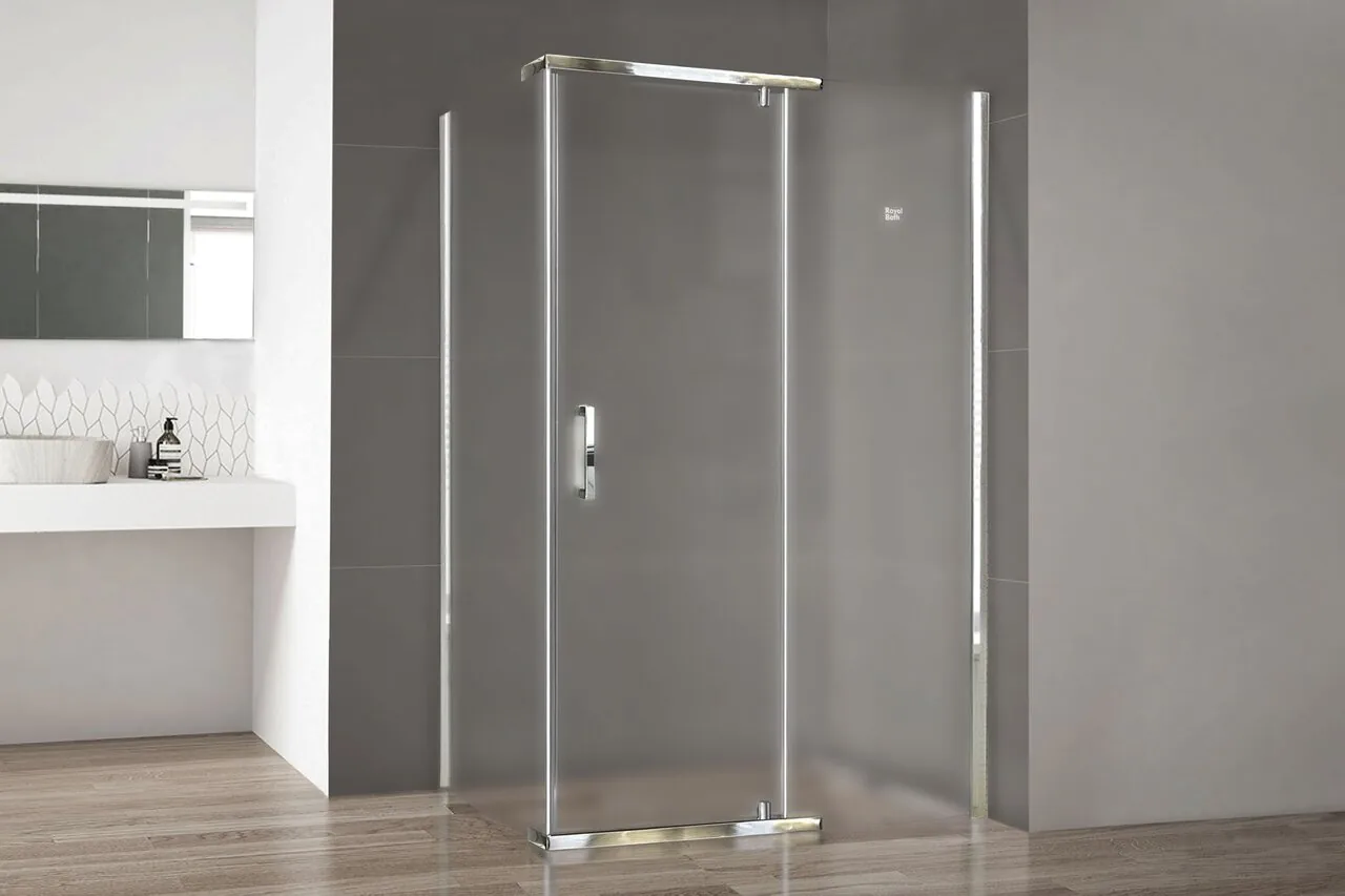 фото Душевой уголок Royal Bath RB HPVD-C-CH 100х80х200 матовое стекло 