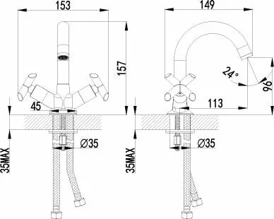 картинка Смеситель для раковины Lemark Practica LM7507C 