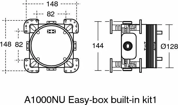 картинка Скрытая часть Ideal Standard EASYBOX A1000NU 