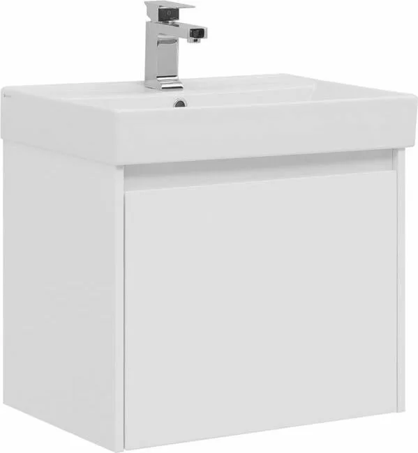 фото Тумба с раковиной Aquanet Nova Lite 60 белый (1 ящик) арт. 00245029 