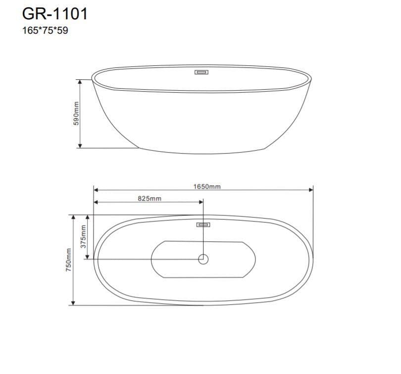 картинка Акриловая ванна Grossman GR-1101 
