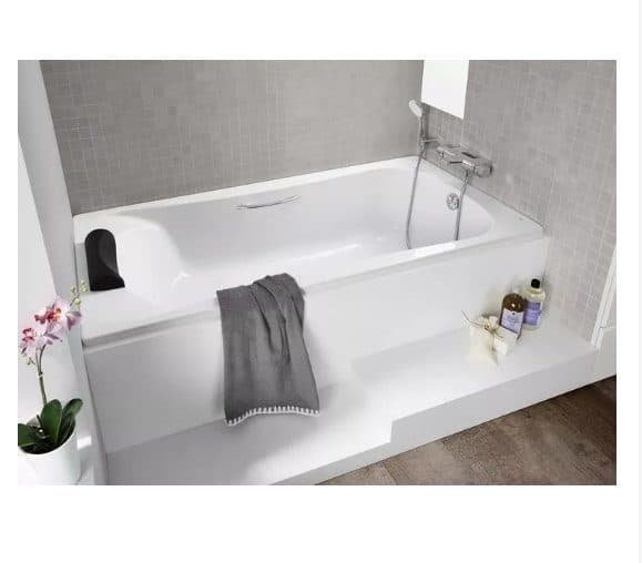 картинка Акриловая ванна Roca BeCool 180x80 с монтажным набором ZRU9302786 