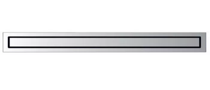 картинка Желоб водосток BERGES TOP Stark 700, хром глянец, вертикальный выпуск S-сифон D50/105мм H30/80мм 