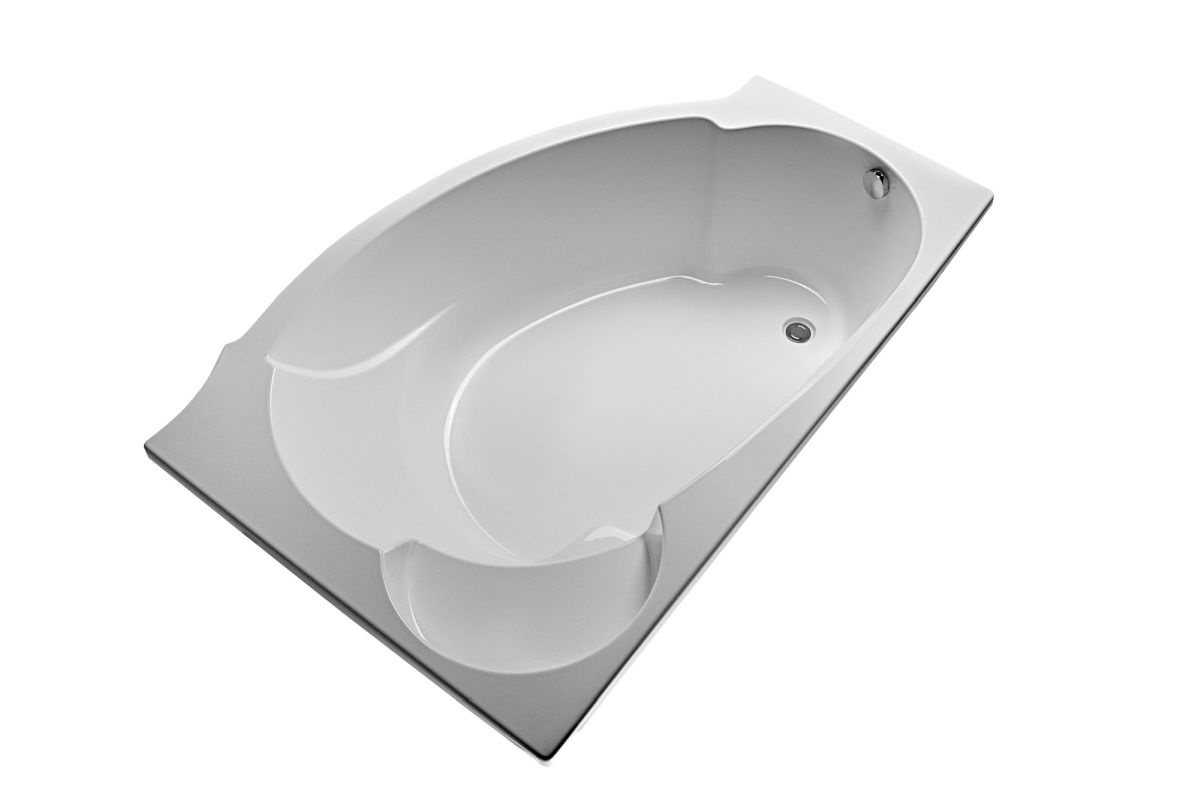картинка Акриловая ванна Eurolux ALEXSANDRIA 170x110R с каркасом, экраном и слив-переливом 