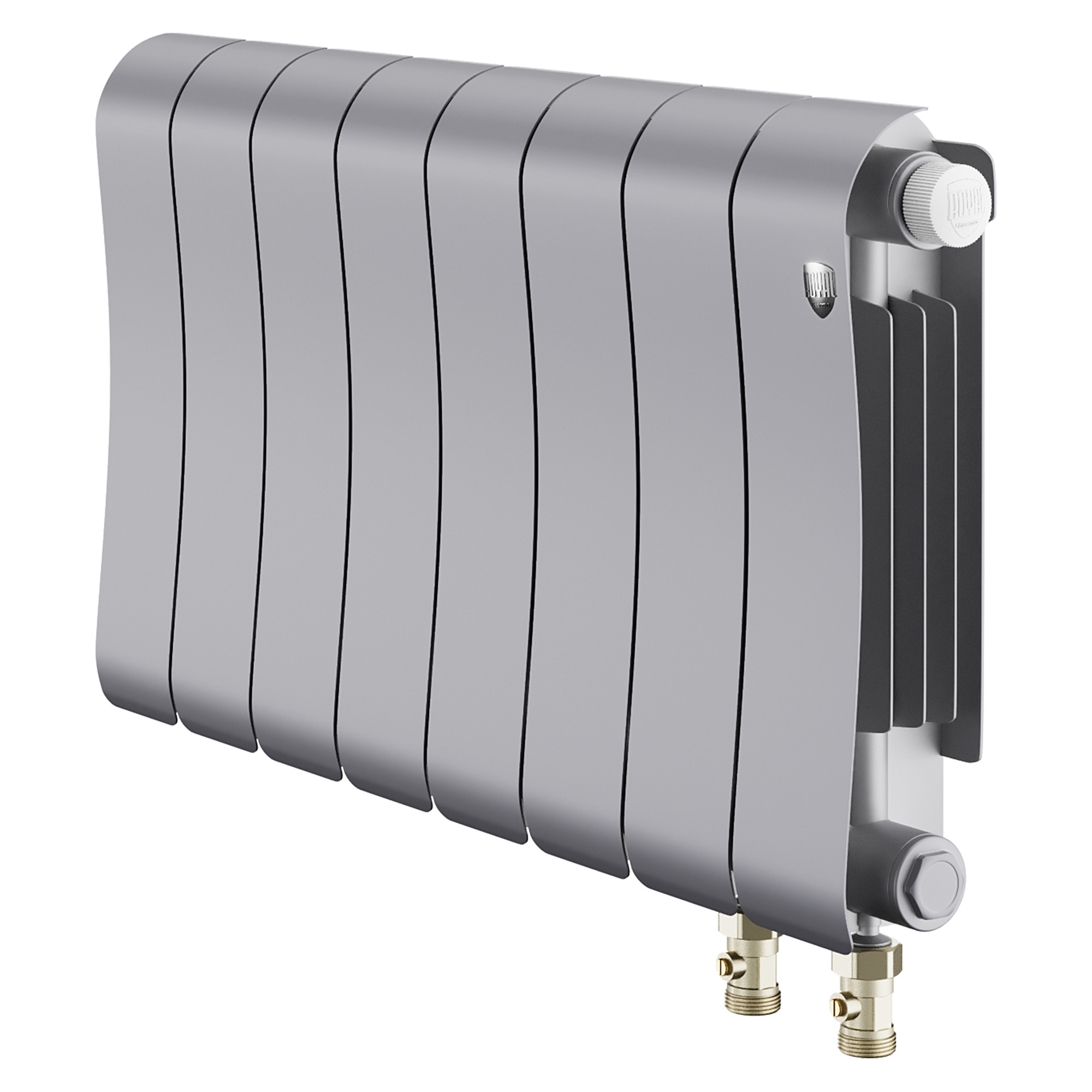 картинка Радиатор биметаллический Royal Thermo Infinity 300 Silver Satin VR80 8 секций 
