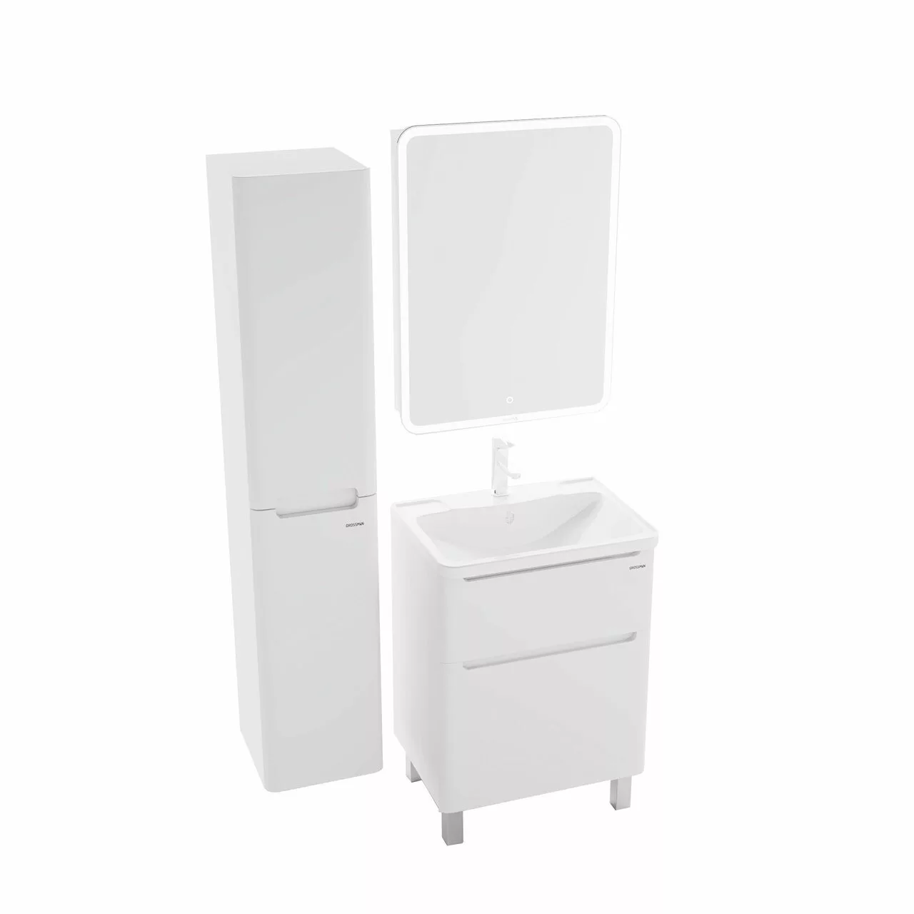 фото Пенал подвесной Grossman Адель-32 см универсальный белый 