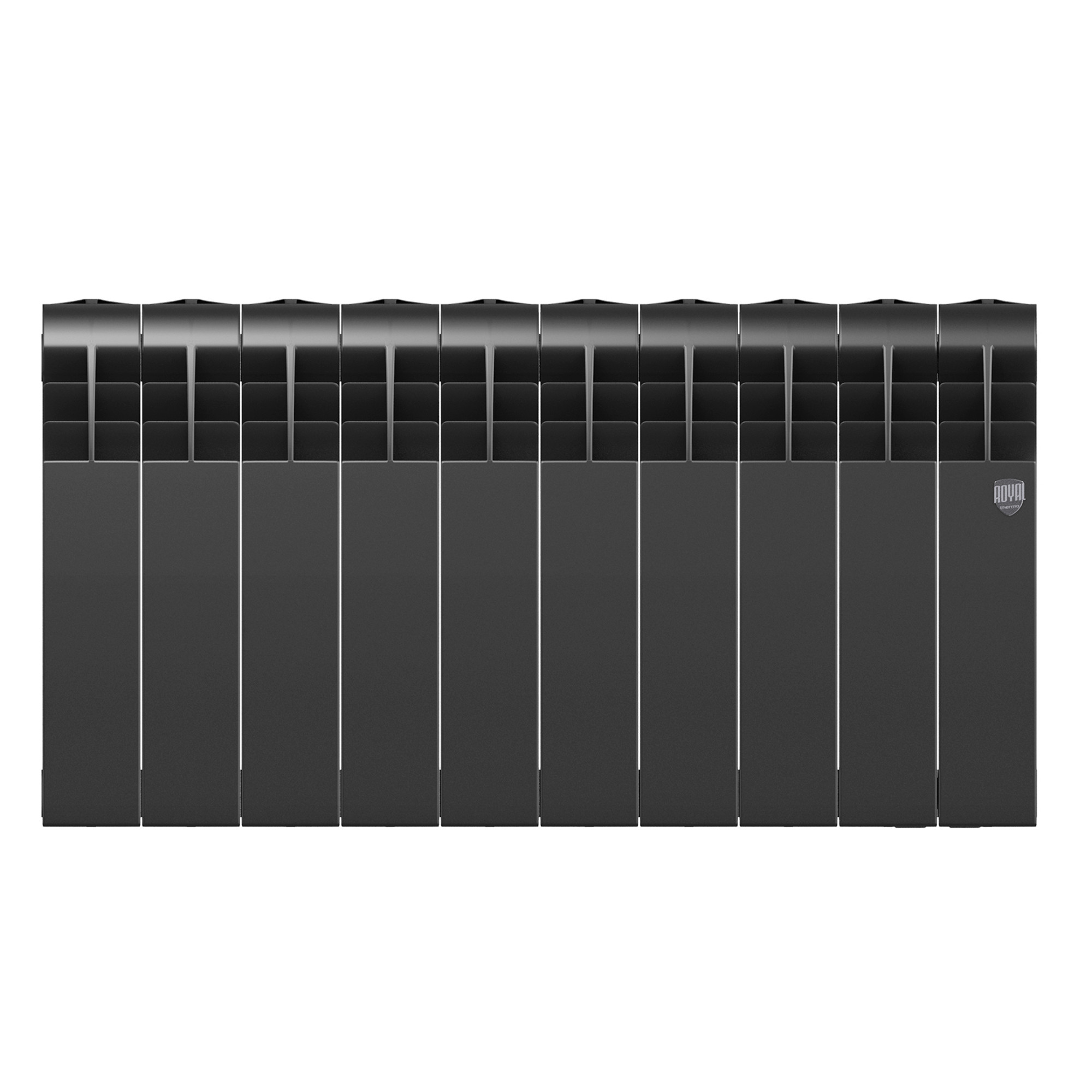 картинка Радиатор биметаллический Royal Thermo BILINER B 350 Чёрный 10 секций 