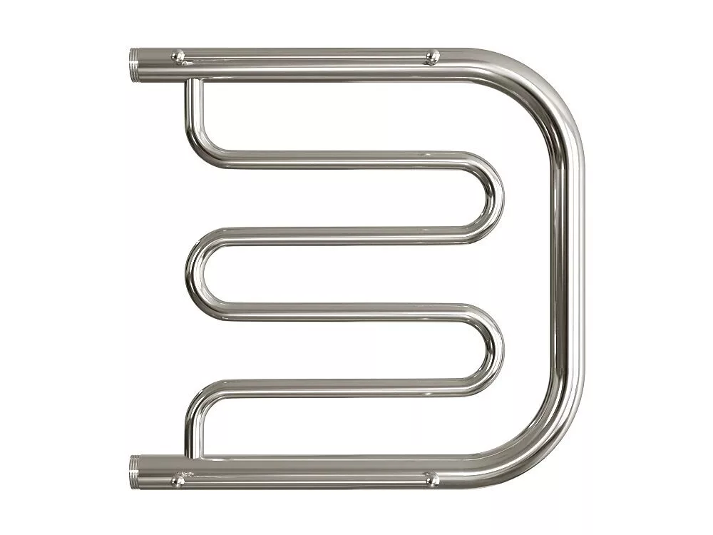 картинка Полотенцесушитель Двин D 50/50 1"-1/2" С полкой Водяной К0, Полированный (4627086011773) 