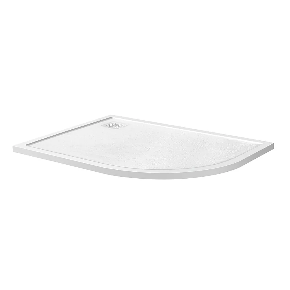 фото Душевой поддон из искусственного мрамора с сифоном BelBagno UNO TRAY-MR-UNO-RH-120/90-550-35-W-L-BO 