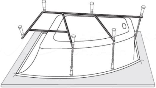 картинка Каркас для ванны Vagnerplast 150x100