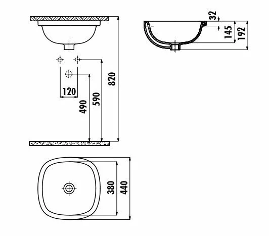 картинка Раковина Creavit SO037 SO037-00CB00E-0000 