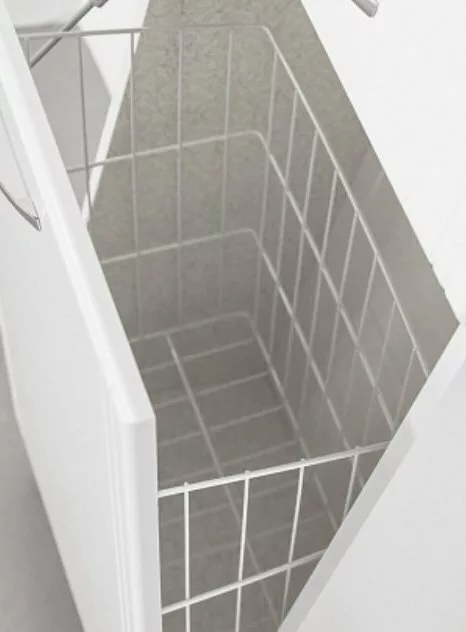 фото Шкаф-пенал Style Line Эко Стандарт 48 белый с бельевой корзиной ЛС-00000249 