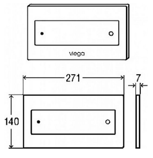 картинка Кнопка смыва Viega Visign for Style 12 596743 белая 