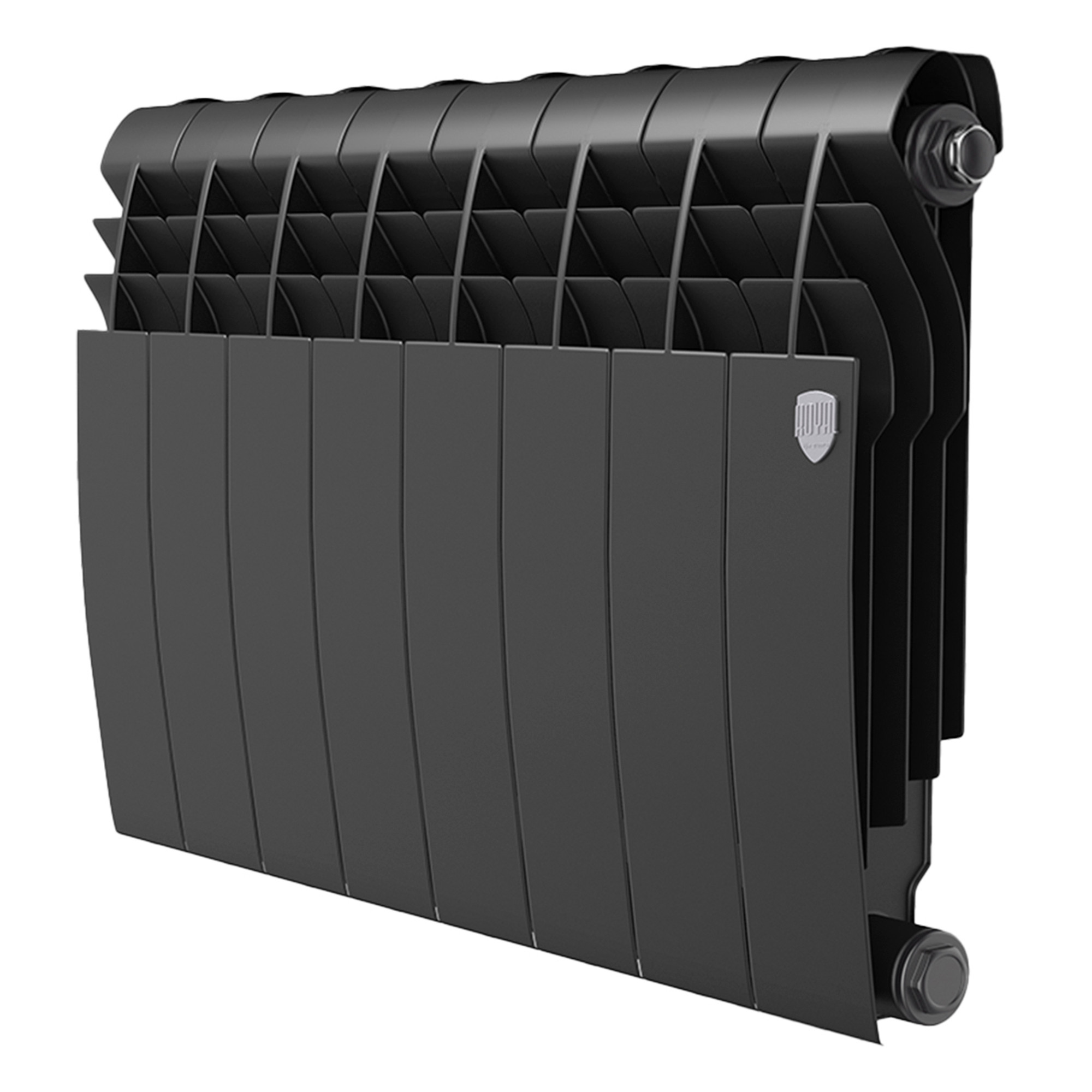 картинка Радиатор биметаллический Royal Thermo BILINER B 350 Чёрный 10 секций 