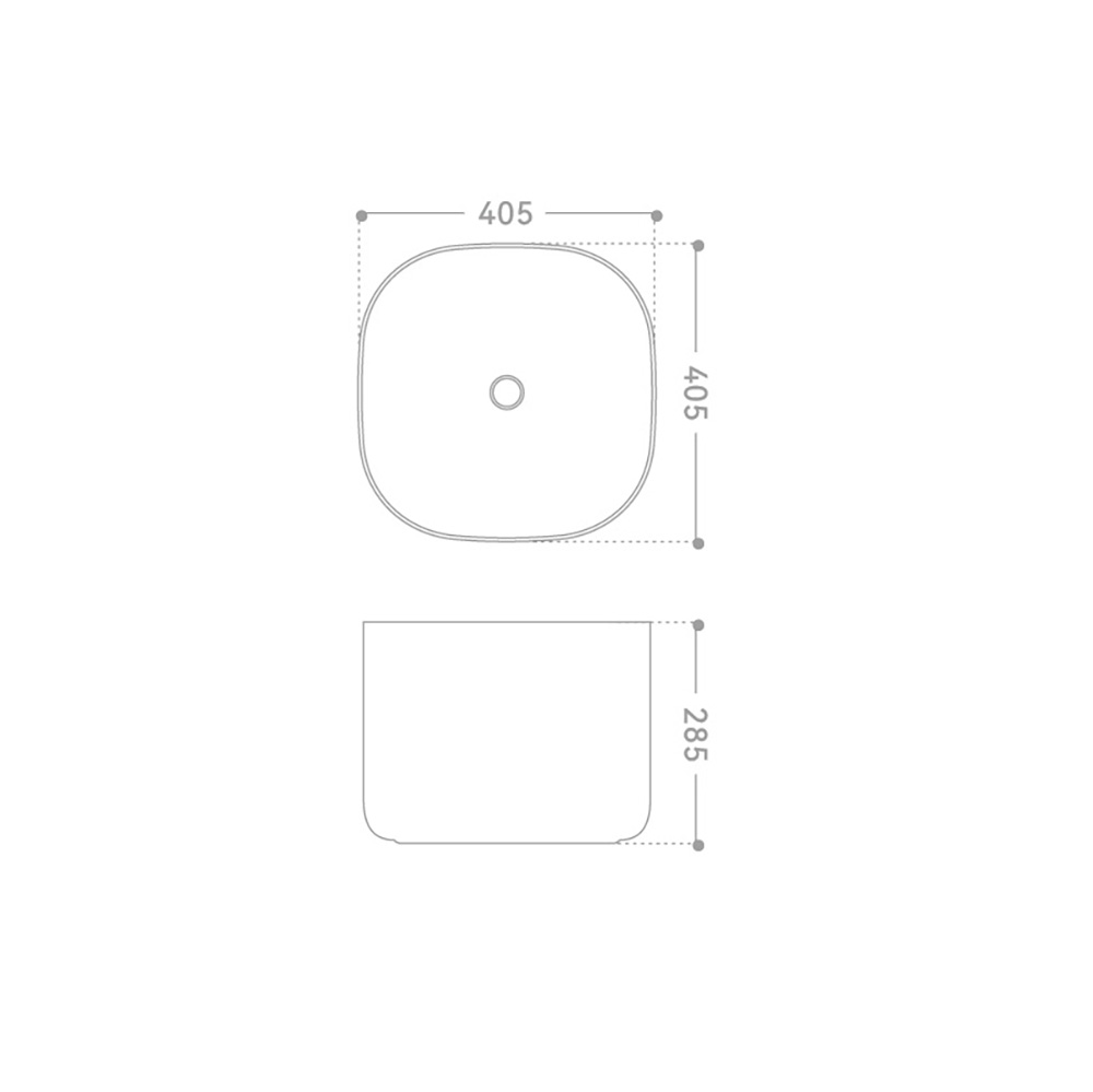картинка Раковина накладная ABBER Rechteck AC2222MB черная матовая 