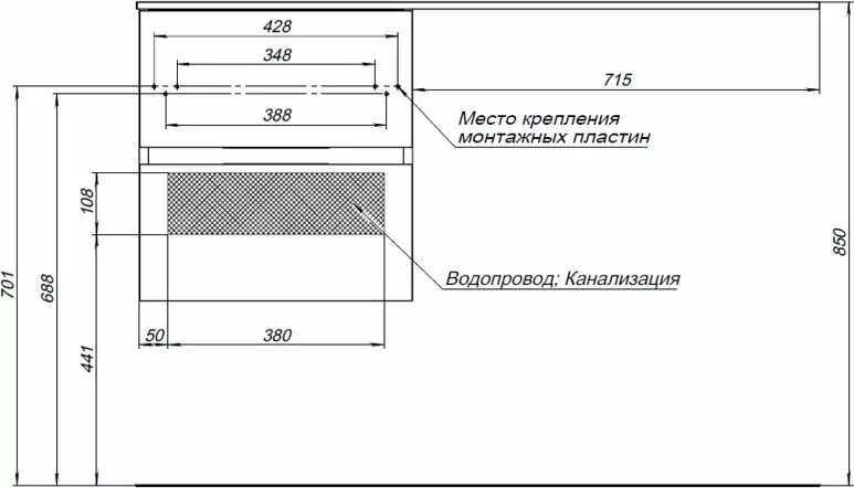 фото Тумба с раковиной Aquanet Алвита 120 L серый антрацит арт. 00243777 