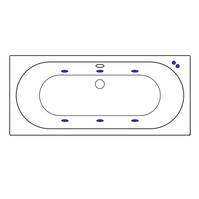 картинка Ванна EXCELLENT Oceana 160x75 SOFT золото 