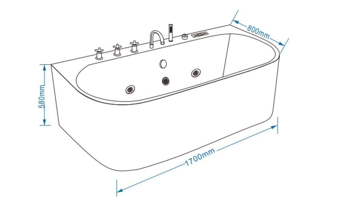 картинка Акриловая ванна Grossman GR-17075 
