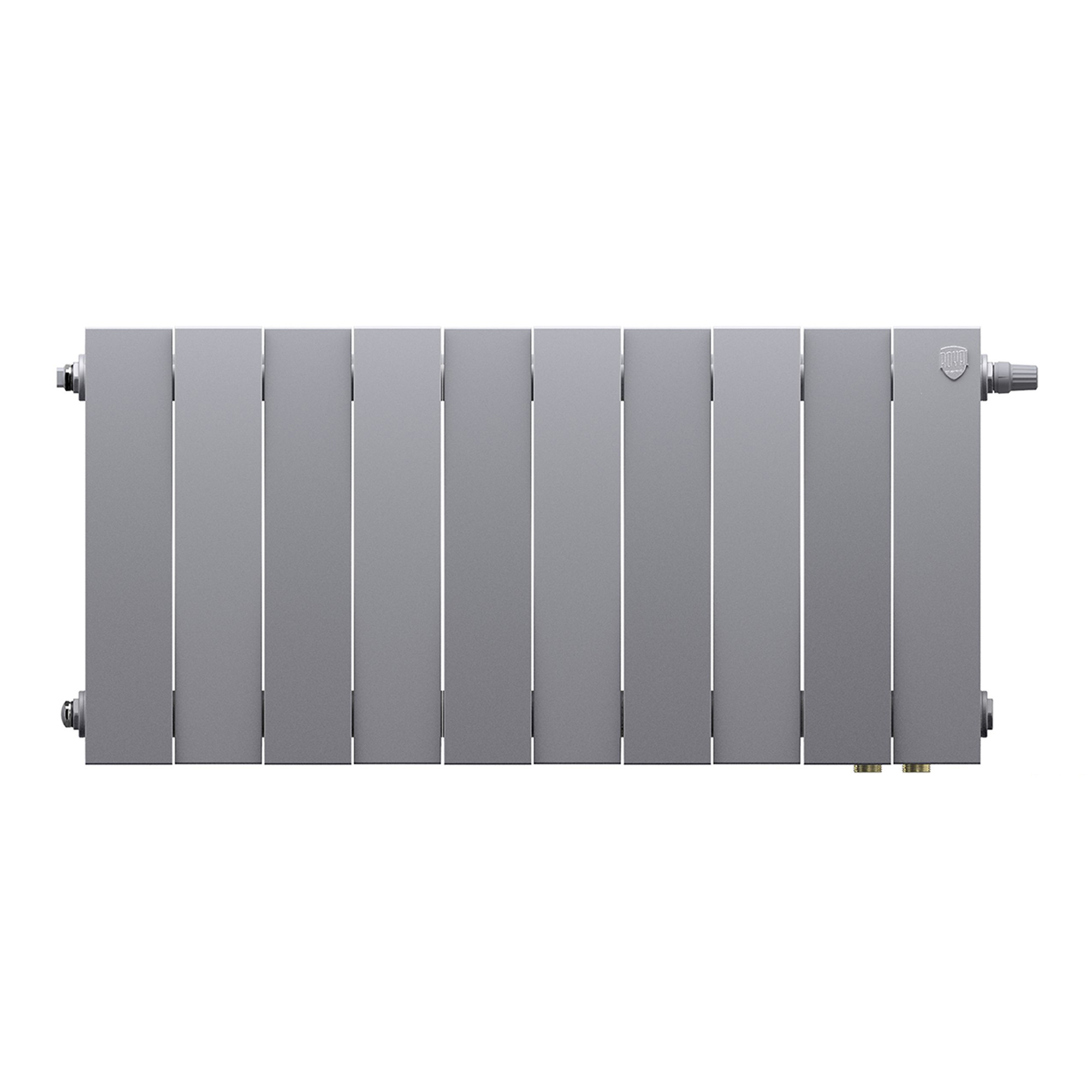 картинка Радиатор биметаллический Royal Thermo PianoForte 300 Серебристый VR80 10 секций 
