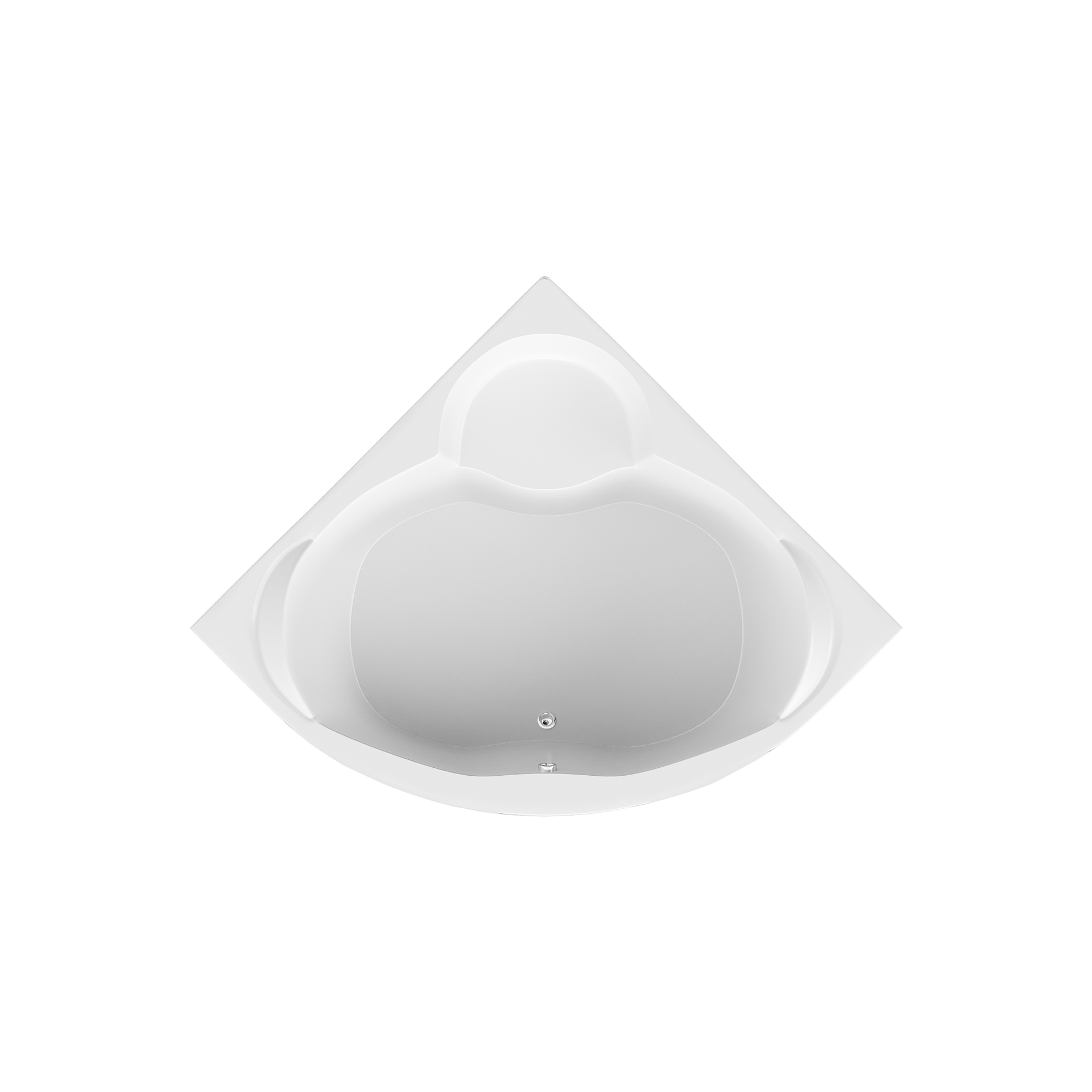 картинка Ванна Marka One TRAPANI 140x140 с каркасом и слив-переливом 