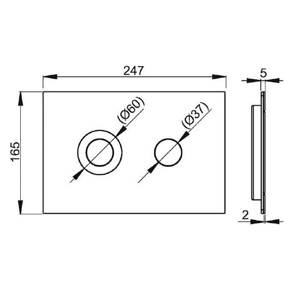 картинка Кнопка смыва AlcaPlast Flat Turn 