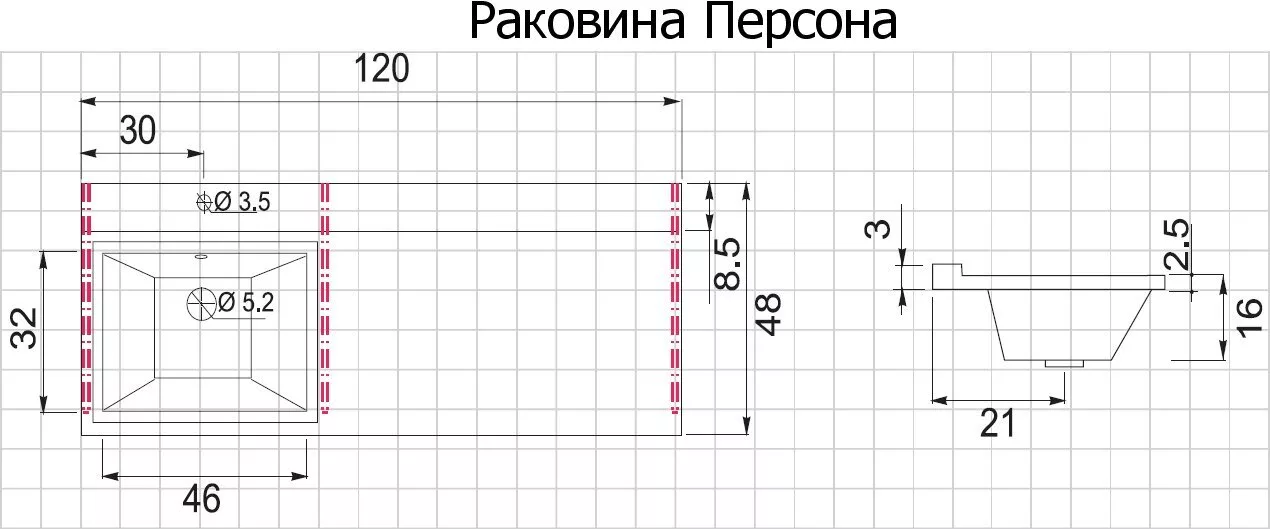 фото Тумба с раковиной Aquanet Токио 120 L белый (напольная, 1 ящик, 2 дверцы) арт. 00239211 