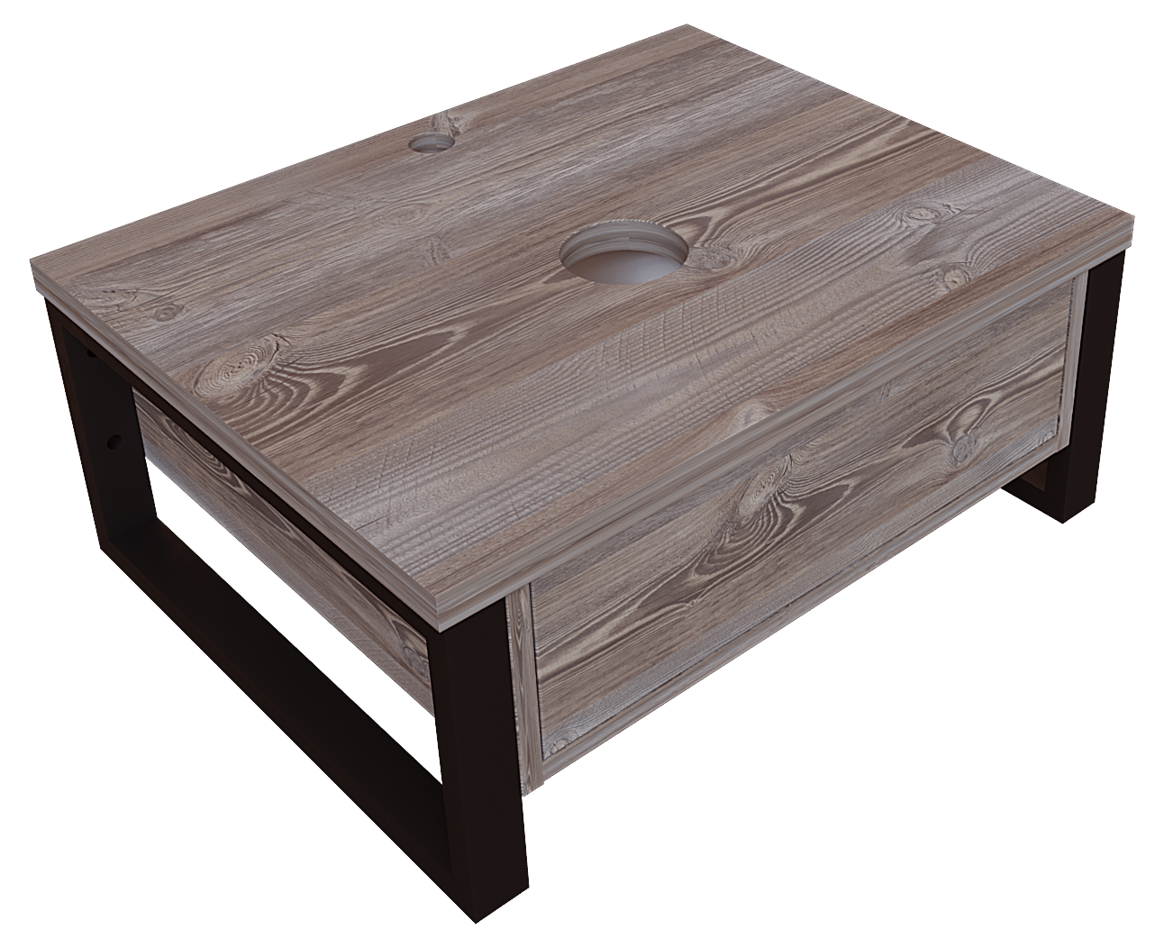 картинка Тумба 1Marka Grunge Loft 60П, дуб намибия  в ванную комнату