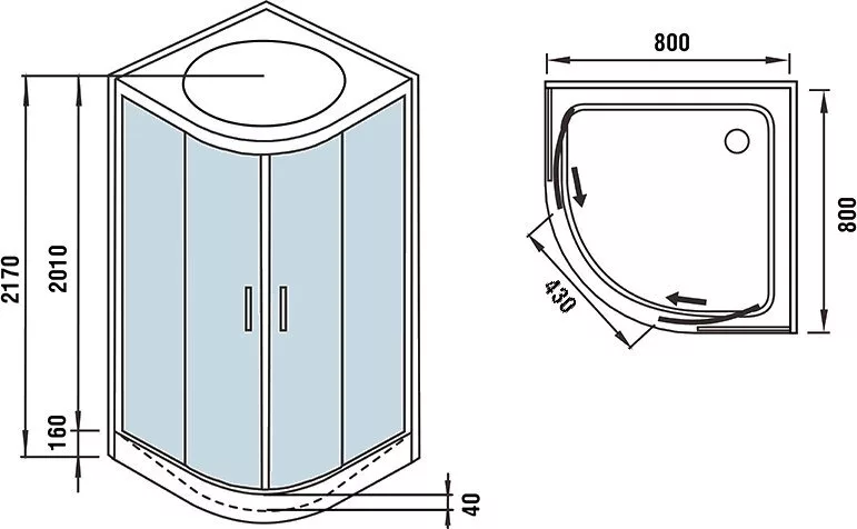 картинка Душевая кабина WeltWasser WW500 WERRA 804 