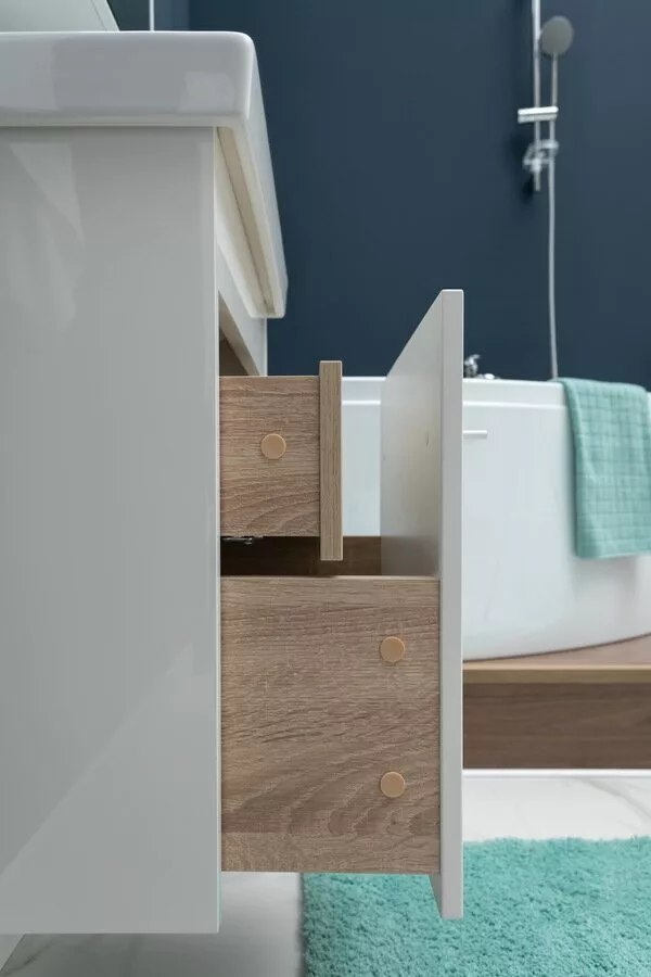 фото Тумба с раковиной Aquanet Августа 50 (Moduo Slim) белый арт. 00254069 