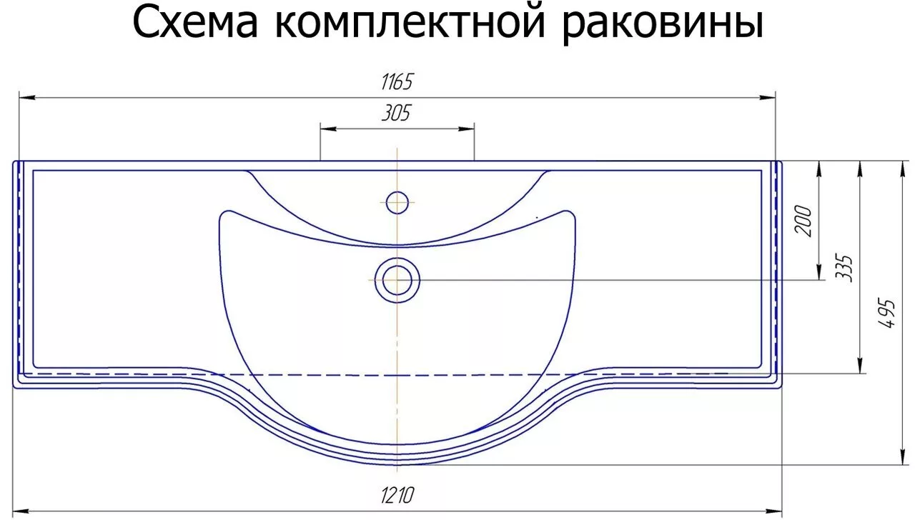 фото Мебель для ванной Aquanet Остин 120 дуб кантербери/белый арт.00252227 