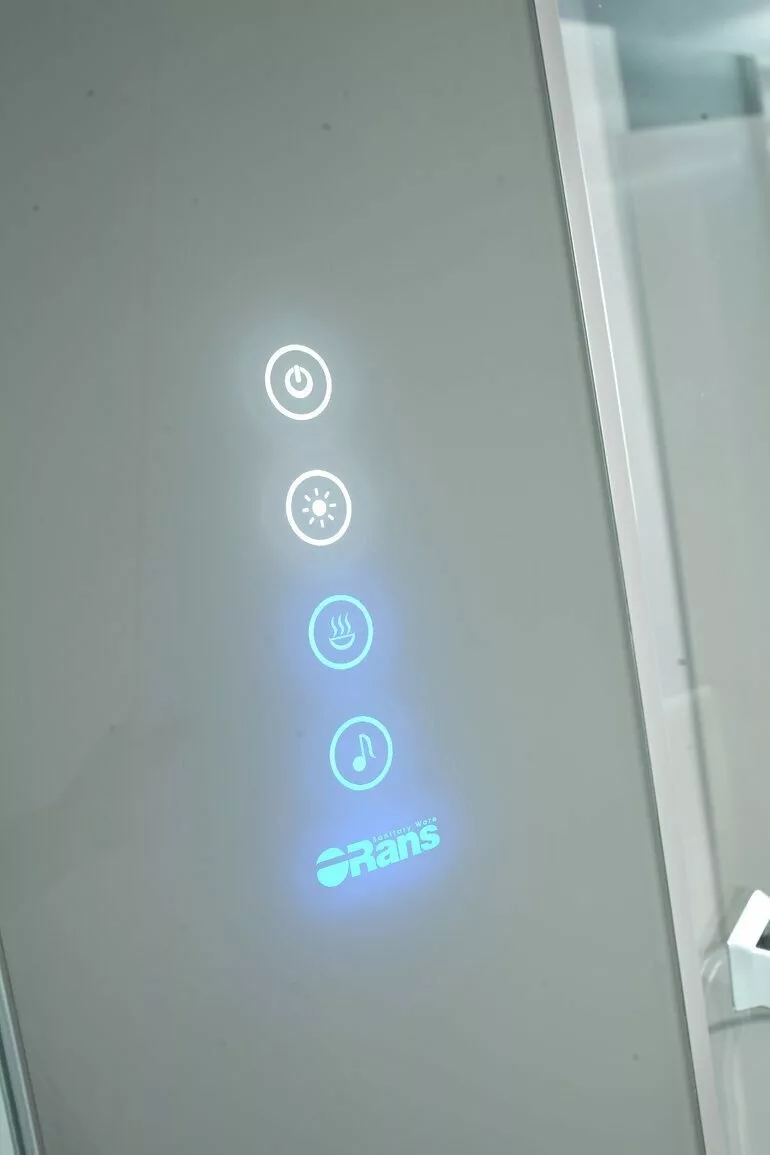 картинка Душевая кабина Orans Diamond SR-89103RS-white с финской сауной и баней левая белая 