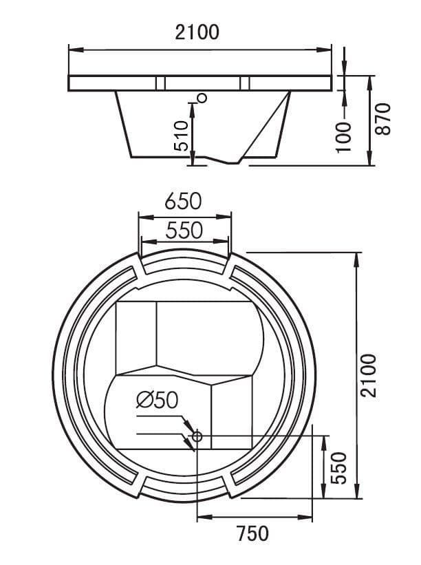 картинка Акриловая ванна Gemy G9060 B 