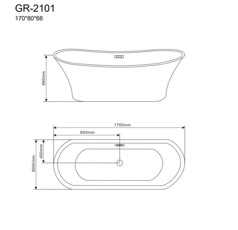 картинка Акриловая ванна Grossman GR-2101 