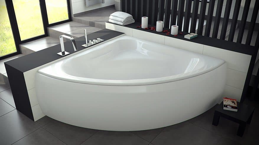 картинка Акриловая ванна Besco Mia 140x140 с каркасом KMY140140 