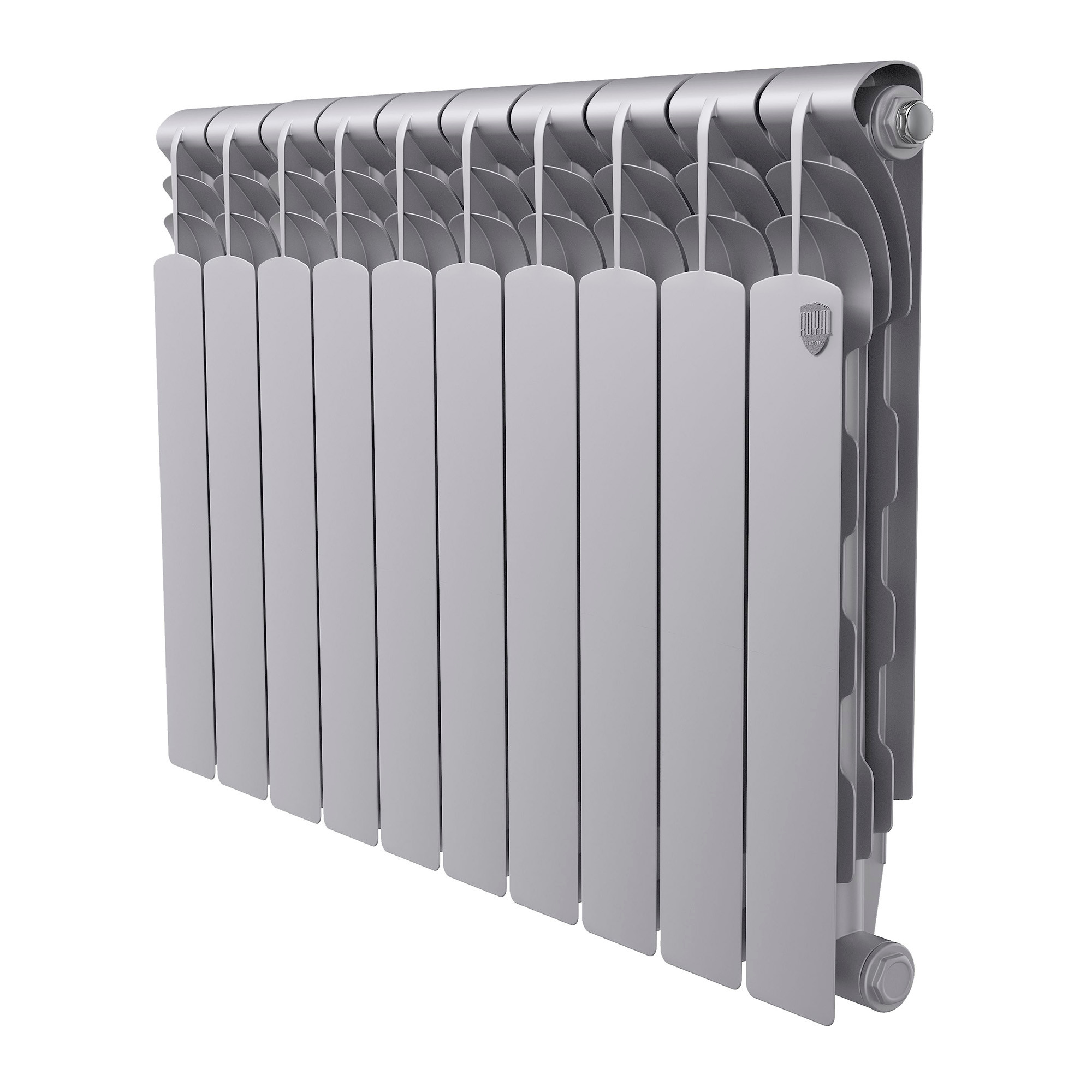 картинка Радиатор биметаллический Royal Thermo Revolution B 500 Серебристый 10 секций 