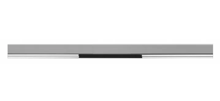 картинка Желоб водосток BERGES WALL 1000 пристенный, матовый хром, вертикальный выпуск S-сифон D50/105мм H30/80мм 