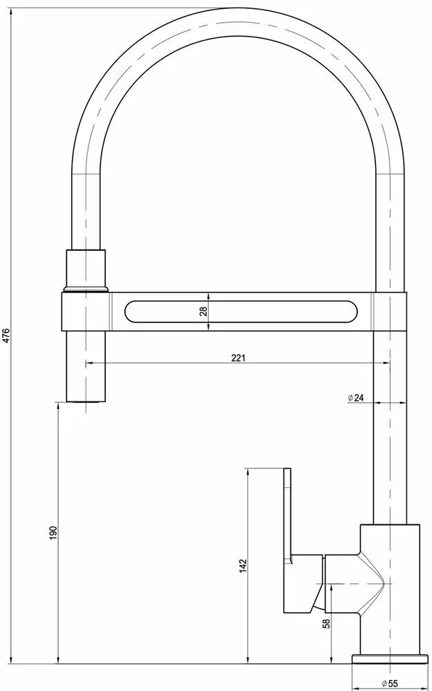 картинка Смеситель для кухонной мойки Lemark Soul LM6006C 