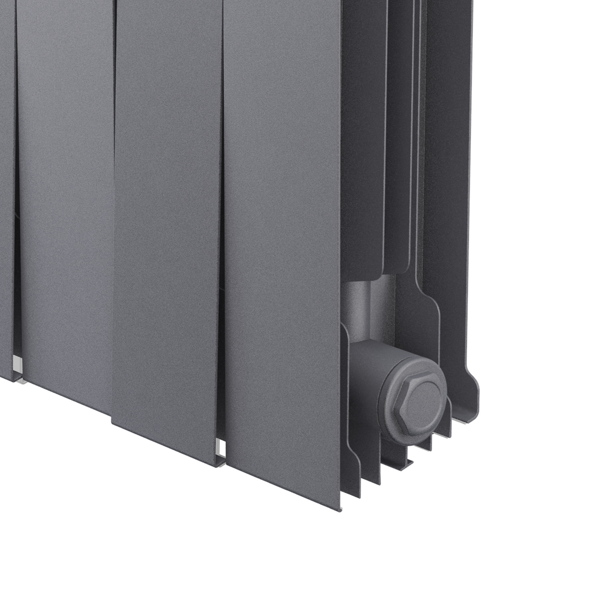 картинка Радиатор биметаллический Royal Thermo PianoForte 200 Серебристый 14 секции 