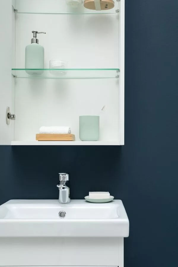 фото Тумба с раковиной Aquanet Августа 50 (Moduo Slim) белый арт. 00254069 