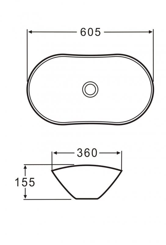 картинка Раковина накладная BelBagno BB1404 