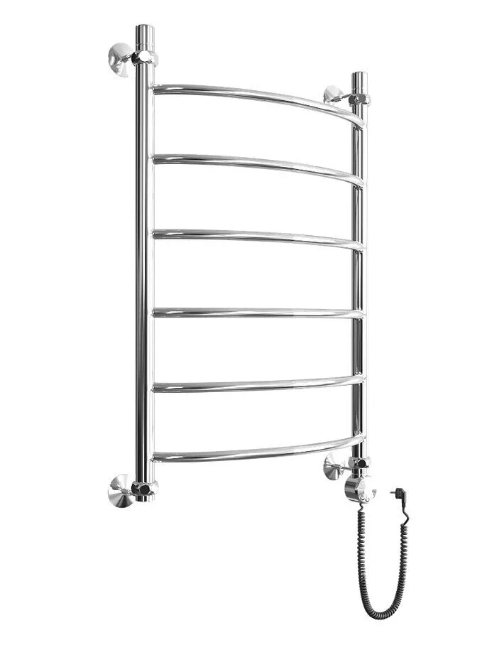 картинка Полотенцесушитель Двин R electro 80/50 1"-1/2" Электрический ТЭН справа К эл, Полированный (4627085920960) 