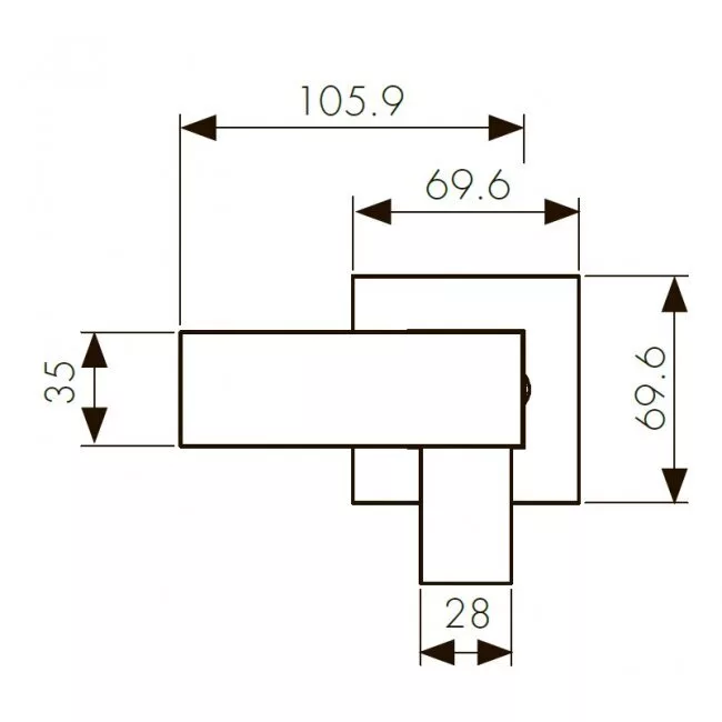картинка Смеситель KAISER Sonat под биде с гигиеническим душем 34777 