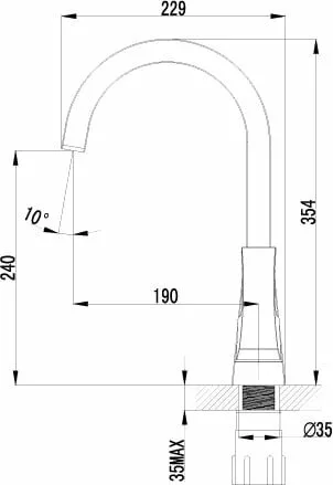 картинка Смеситель для кухонной мойки Lemark Unit LM4555C 