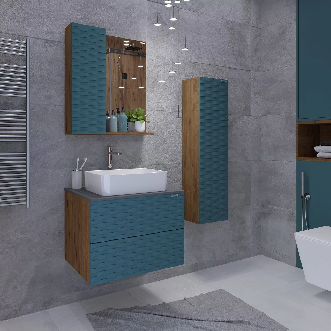 фото Пенал подвесной Grossman Альба-30 см универсальный веллингтон бриз 