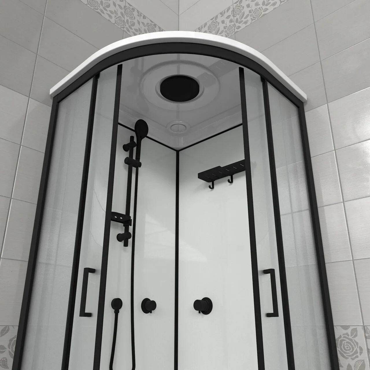 картинка Душевая кабина Triton Прайм-Блэк-Вельвет 90 А 